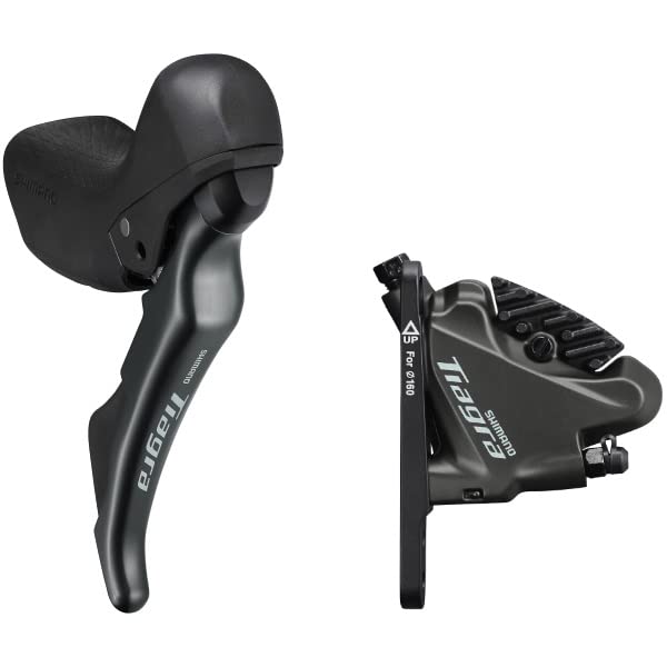 Shimano ST-4720 Tiagra 10-speed STI bled with BR-4770 flat mount calliper, right front