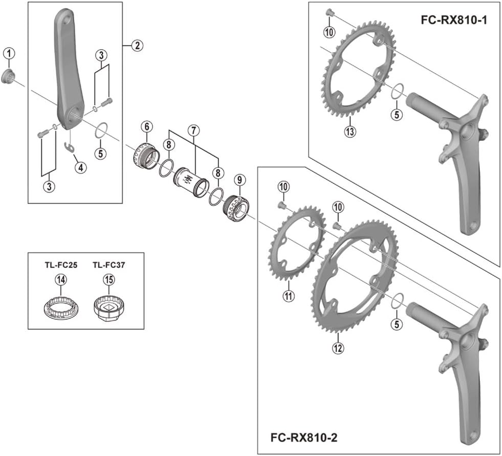 Shimano FC-RX810 chainring 40T