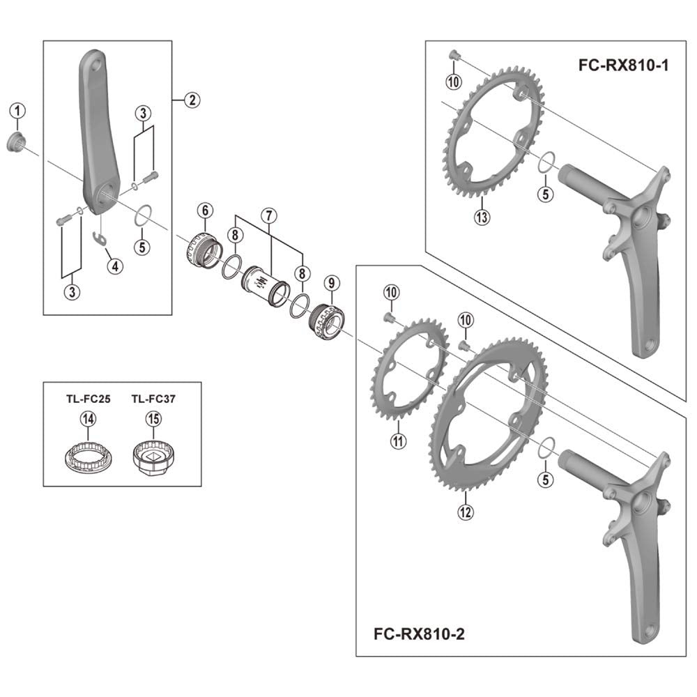 Shimano FC-RX810 chainring 42T