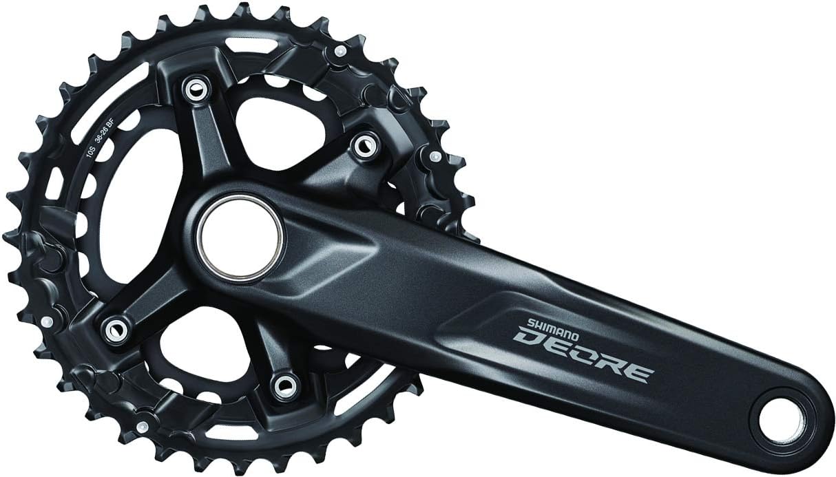 Shimano FC-M4100 Deore chainset, 10-speed, 51.8 mm Boost chainline, 36/26T, 175 mm