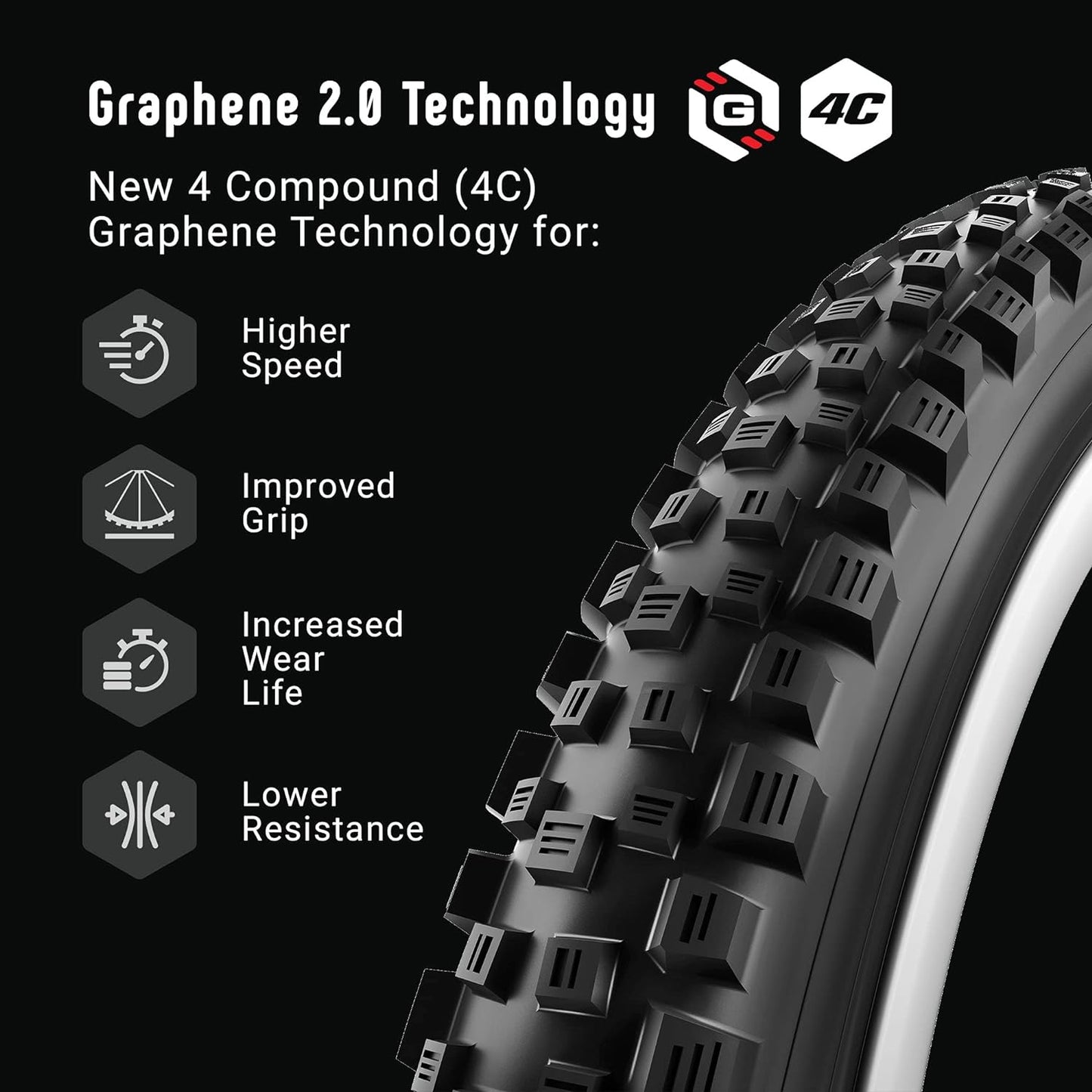 Vittoria Martello 27.5X2.6 Enduro 2-Fold Full Black 4C G2.0 Tyre