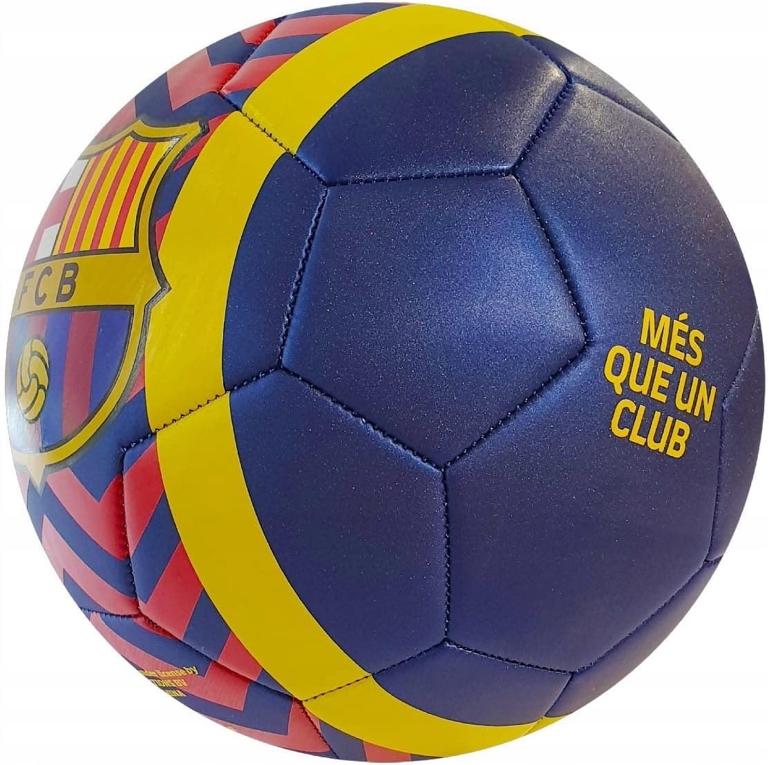 Officiële Barcelona-voetbal, blauw, geel, rood, blauw, maat voor volwassenen en kinderen (maat 5, groot