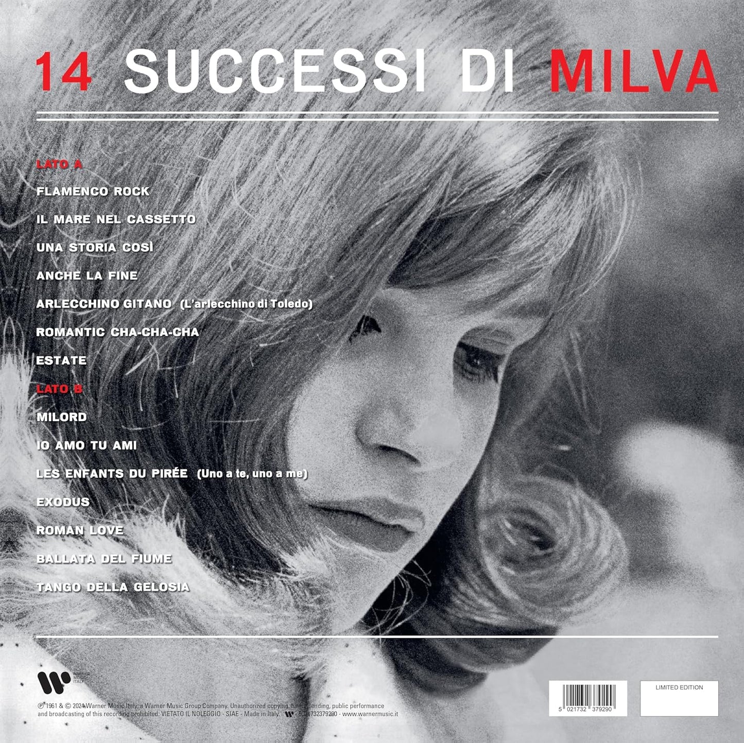 14 Successi Di Milva r. Vinile Rosso t.
