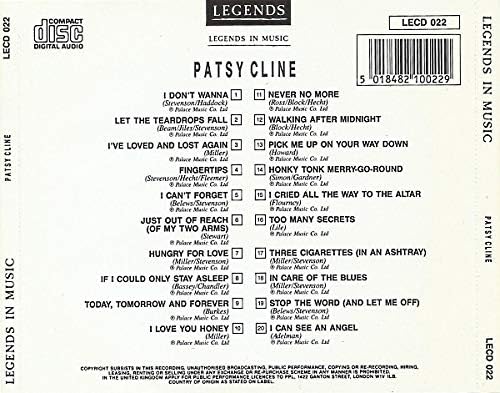 Patsy Cline - Legends In Music