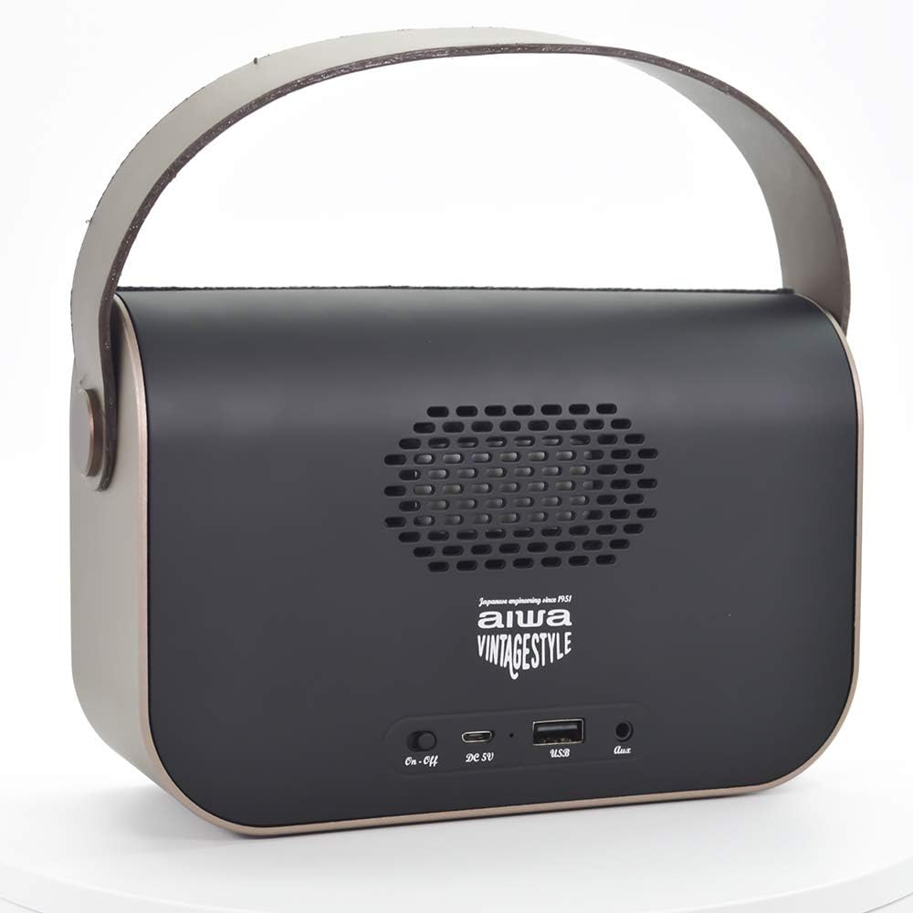 Aiwa Vintage Style Portable Radio & Speaker (Fm/Usb/Aux/Bt)