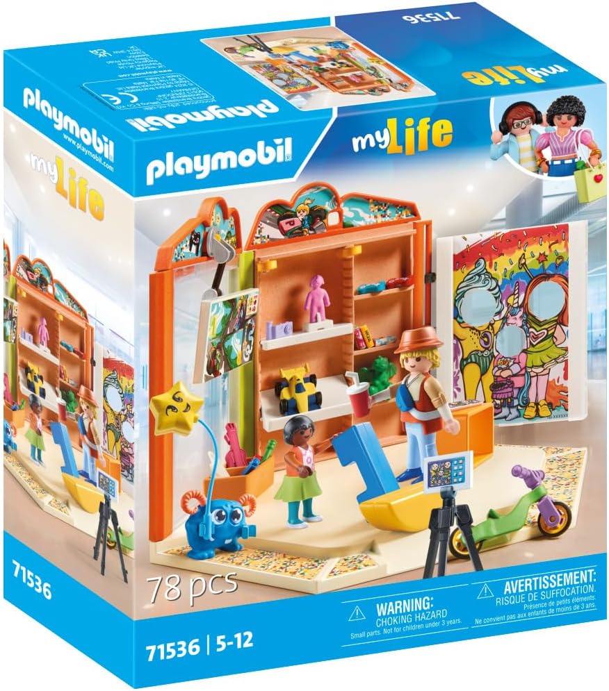 Playmobil 71536 myLife: Toys Shop, thrilling moments in the playtime paradise, including gaming corner and photo wall, detailed play sets suitable for children ages 5+