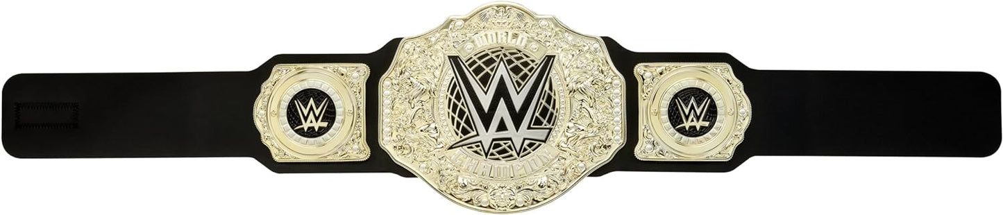 Mattel WWE Championship Title, World Heavyweight Championship Role-Play & Costume Piece, Leather-like Belt 3+ Feet with One-Time Adjustment, HYF18