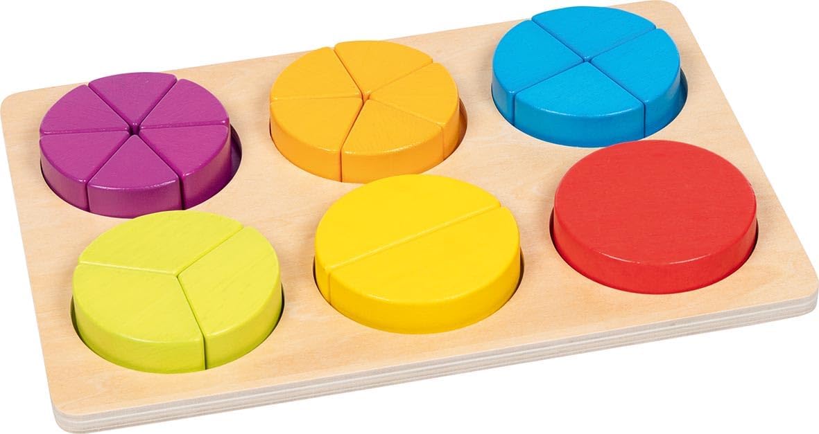 Goki - Goki Houten Leerpuzzel Breuken 22dlg.