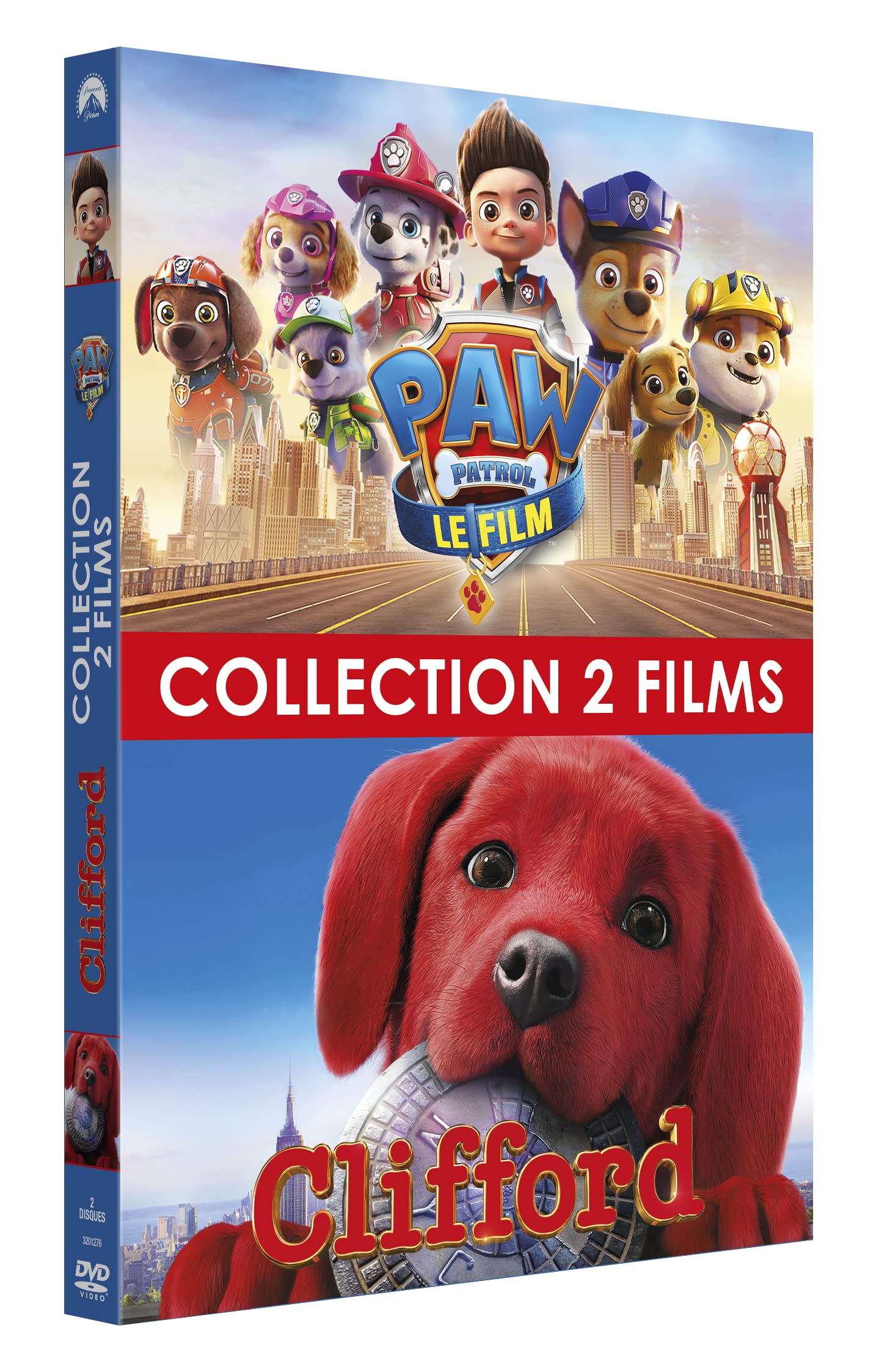 Coffret de wouf : la pat'patrouille, le film + clifford