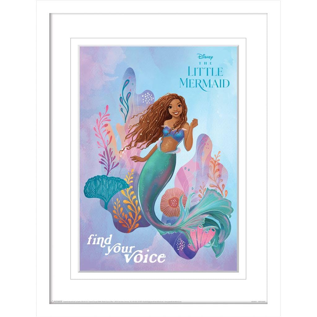The Little Mermaid (Find Your Voice) Collector Print (Digital Mounted Framed