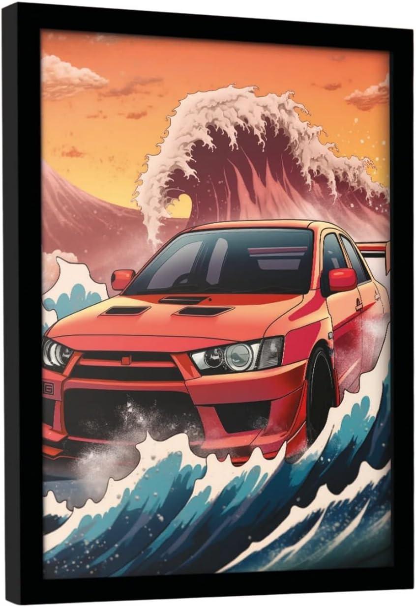 Wave Collection (Wave Cars Evo) 30 x 40cm Collector Print (Framed)