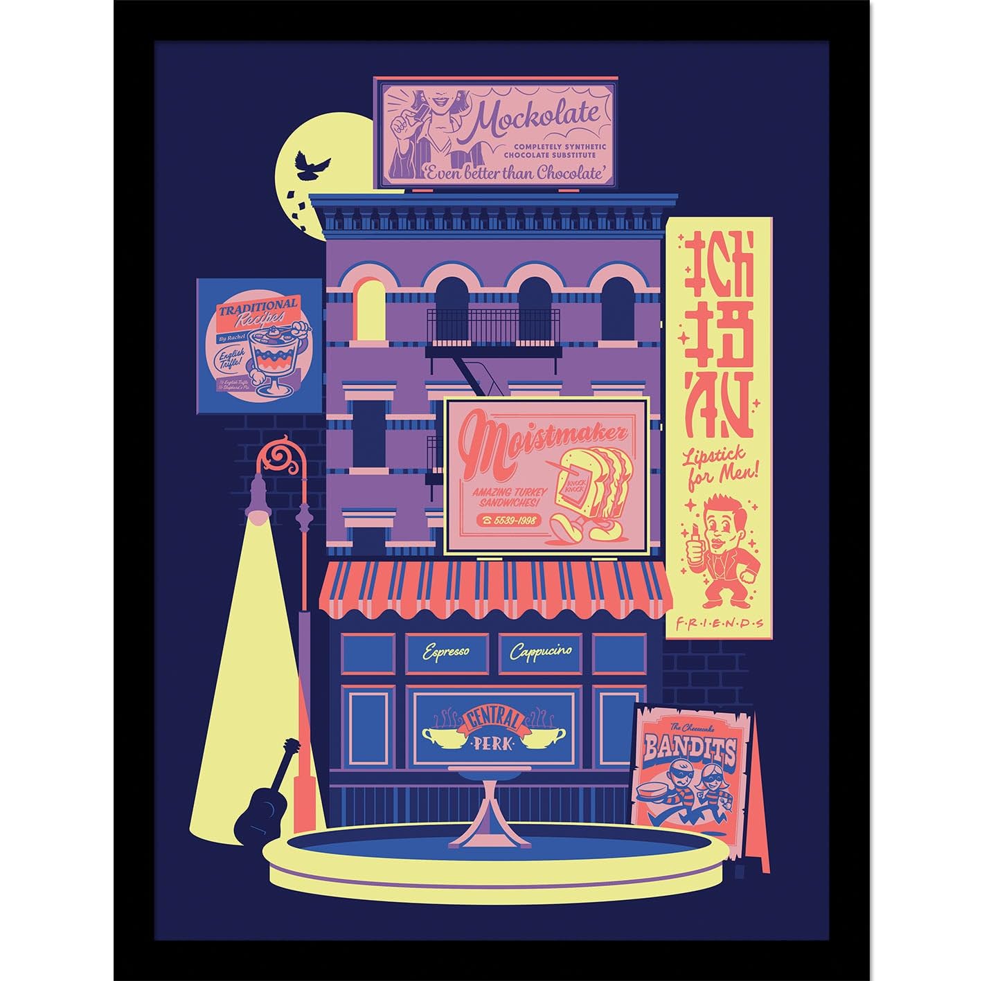 Friends 30 Years (If You Know Adverts) Collector Print (Framed)