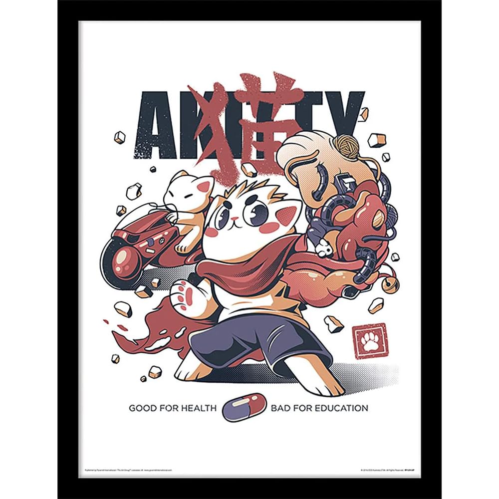 Ilustrata - Akitty Print (40cm x 30cm) (Multicolor) 40 cm x 30 cm multicoloured