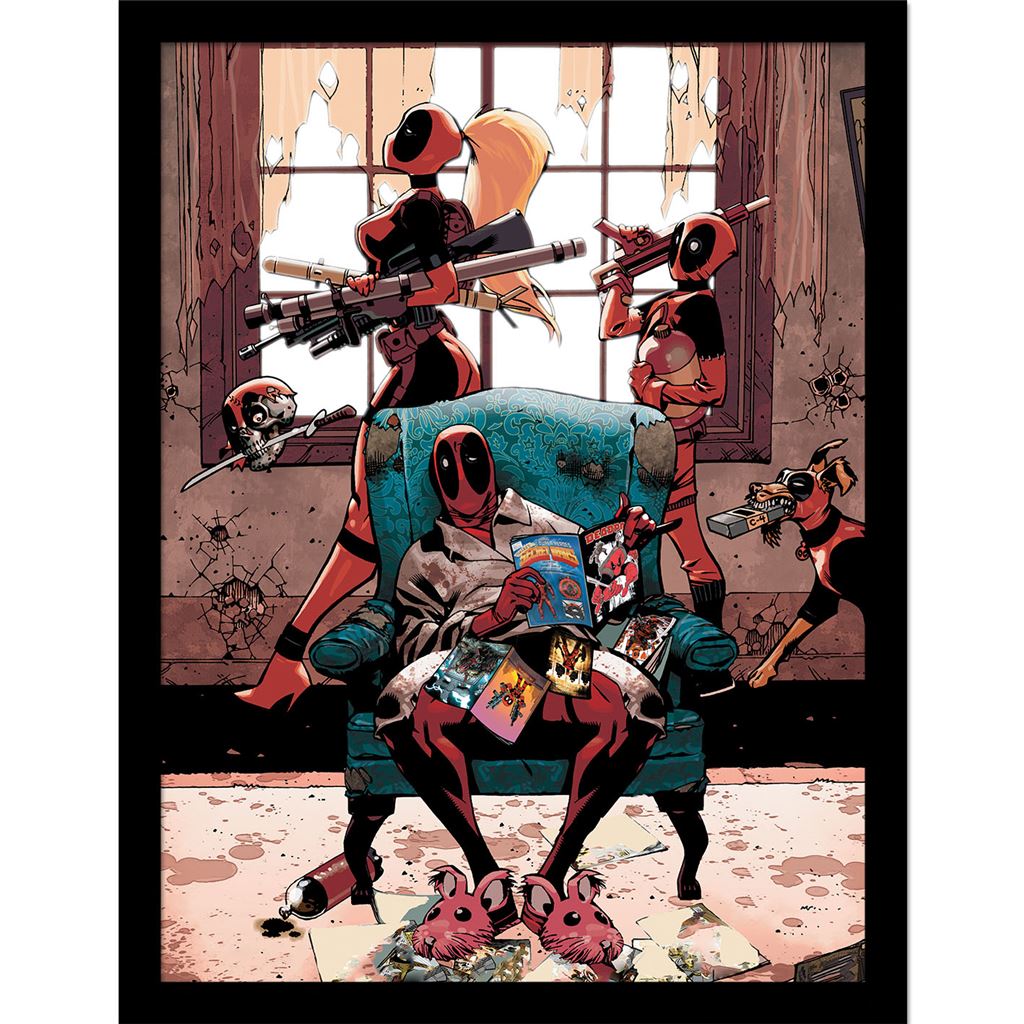 Deadpool (Family) Collector Print (Framed)