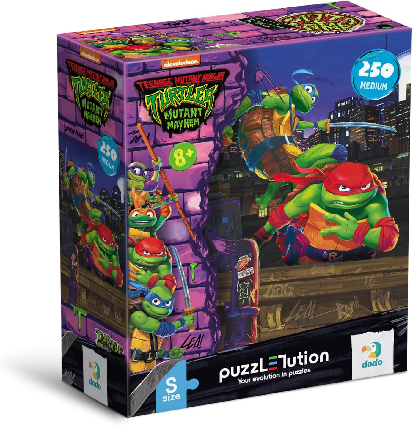 Dodo 200528 Puzzle MediumS TMNT. Leonardo and Raphael - 250 pcs. Suits Ages 8+
