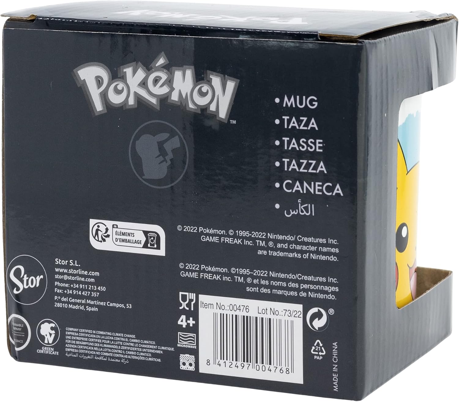 Stor 11oz Ceramic Mug in Pokemon Gift Box