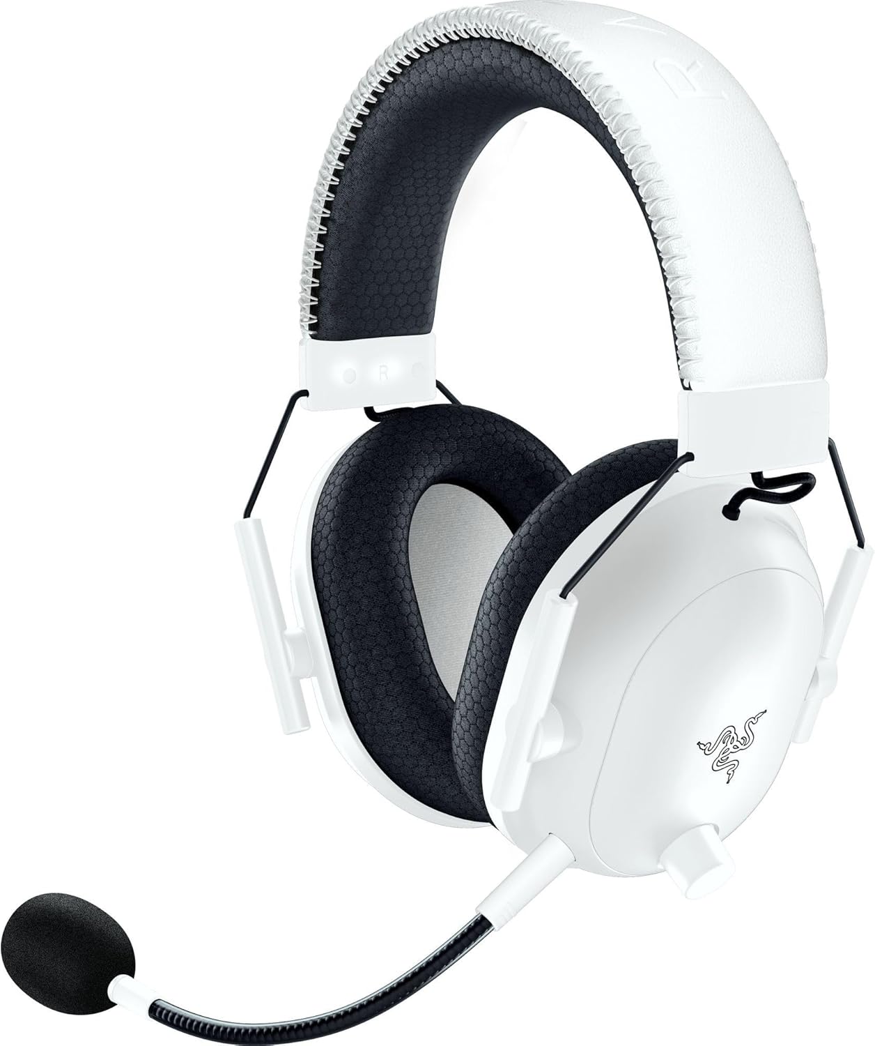 Razer Blackshark V2 Pro (Playstation) - Wireless Console E-Sports Headset for PS5 (TriForce 50mm Driver, HyperSpeed Wireless, FPS Audio Profiles, detachable HyperClear Microphone) White BlackShark V2