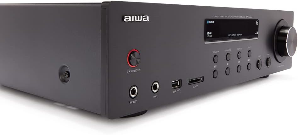 Aiwa Hi-Fi Amplifier Amu-120Btbk (Black)