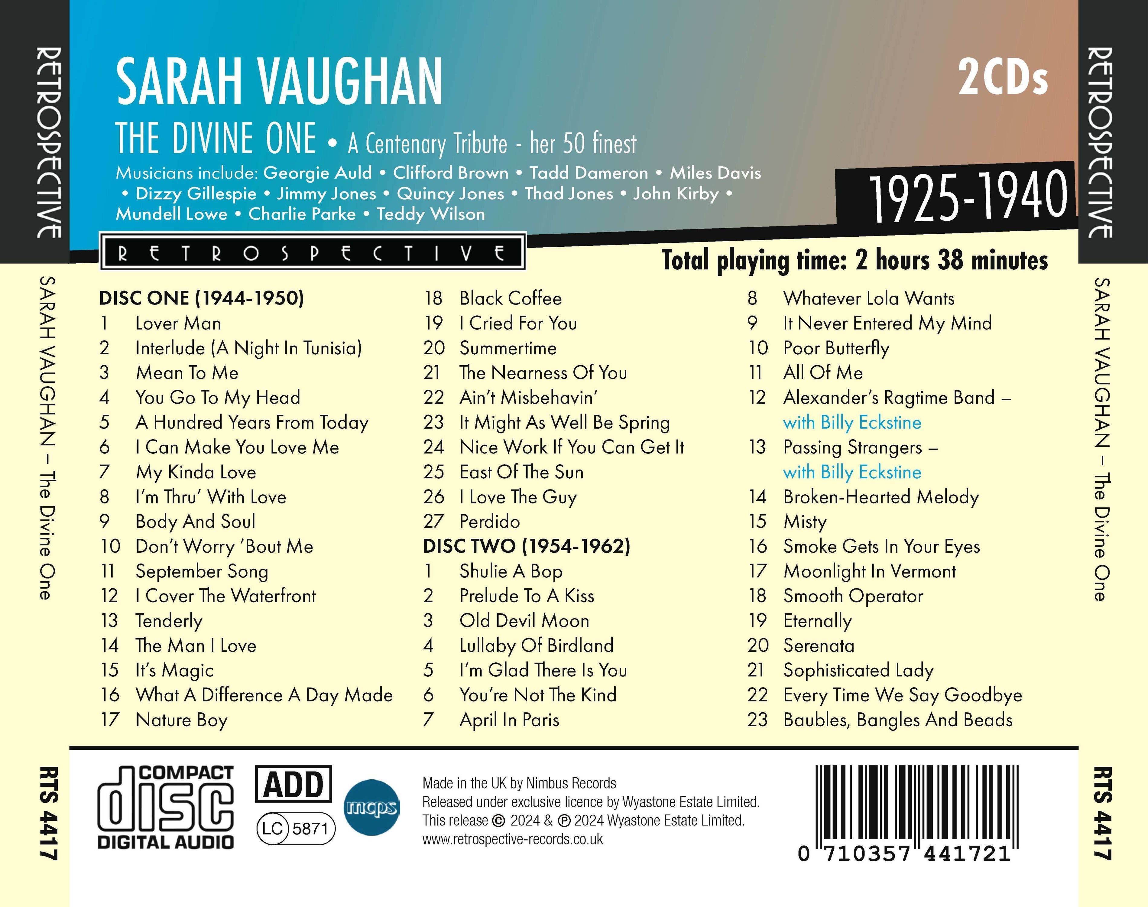 The Divine One: A Centenary Tribute: Her 50 Finest 1944-1962