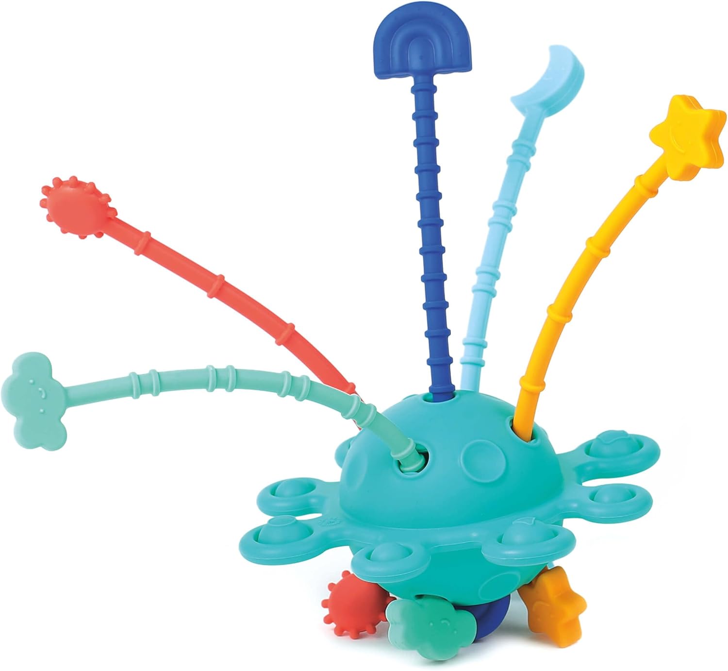 LUDI - Zippy Toy - Multisensory Stimulation Toy - Different Textures - Ergonomic - Soft Material - from 10 Months - Relieves Dental Thrust - Dexterity and Motor Skills - 14 x 21 x 14 cm