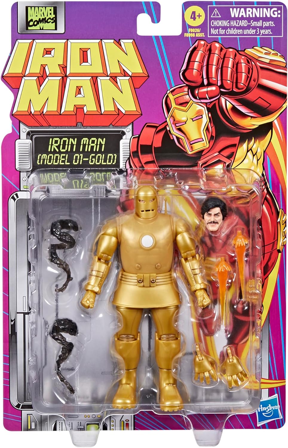 Marvel Legends Series Iron Man (Model 01 - Gold) Comics Action Figure