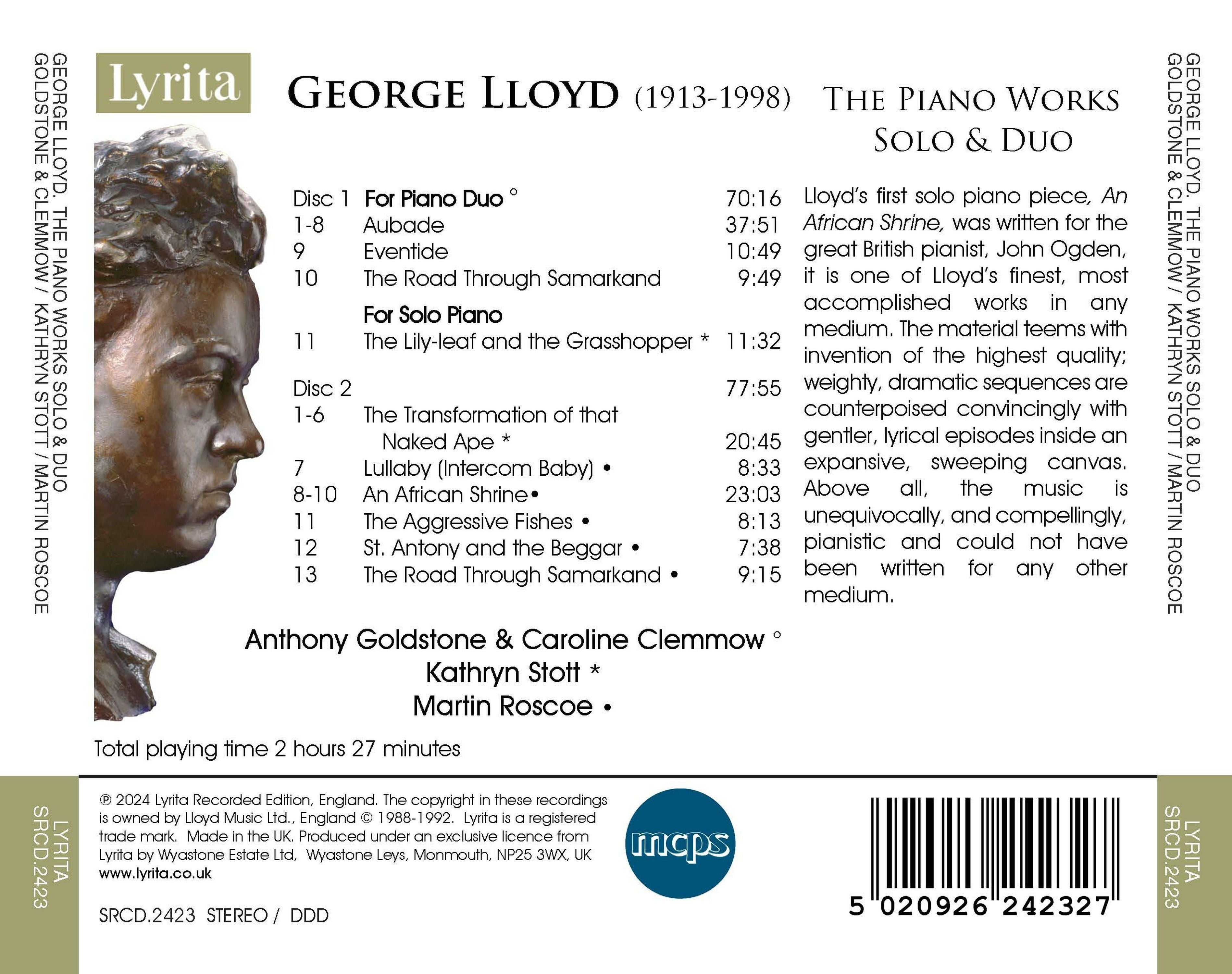 George Lloyd: The Piano Works, Solo & Duo