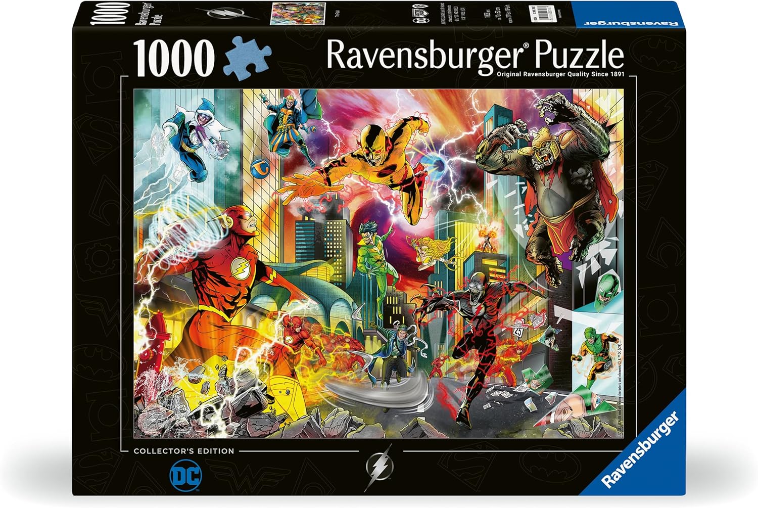 Ravensburger DC Collector's Edition The Flash 1000 Piece Jigsaw Puzzles for Adults and Kids Age 12 Years Up