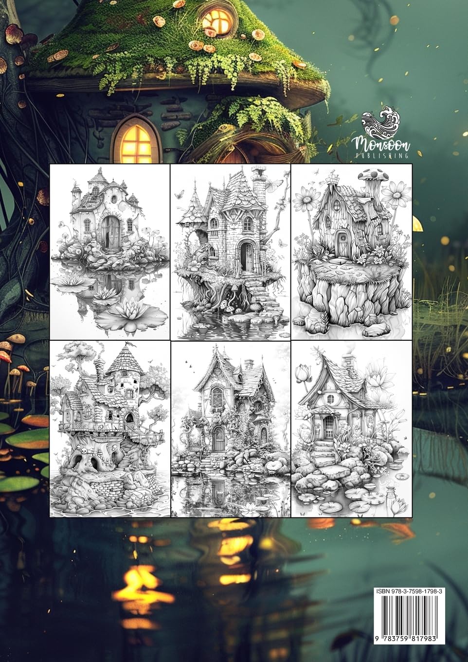 Fairy Homes in the Swamp Coloring Book for Adults