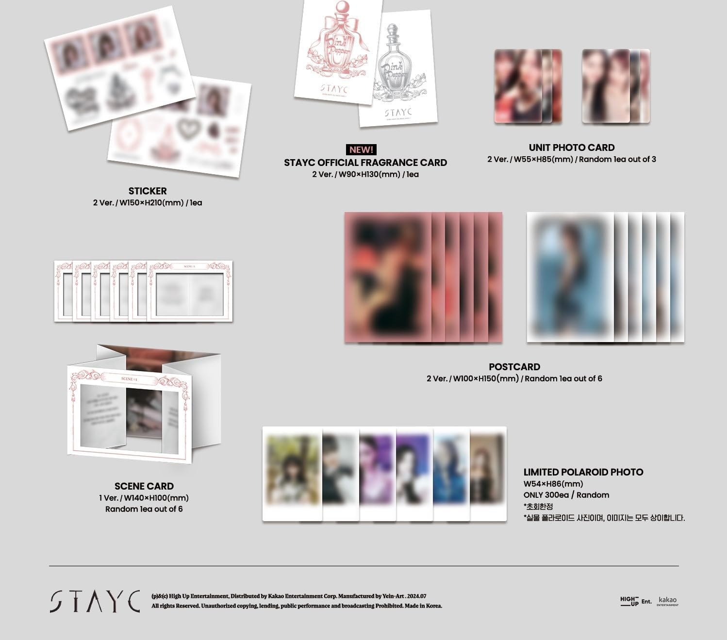 Metamorphic - Random Cover - incl. 80pg Photobook, 2-Cut Photo, Single Photocard, Sticker, StayC Fragrance Card, Uvit Photocard, Scene Card + Postcard
