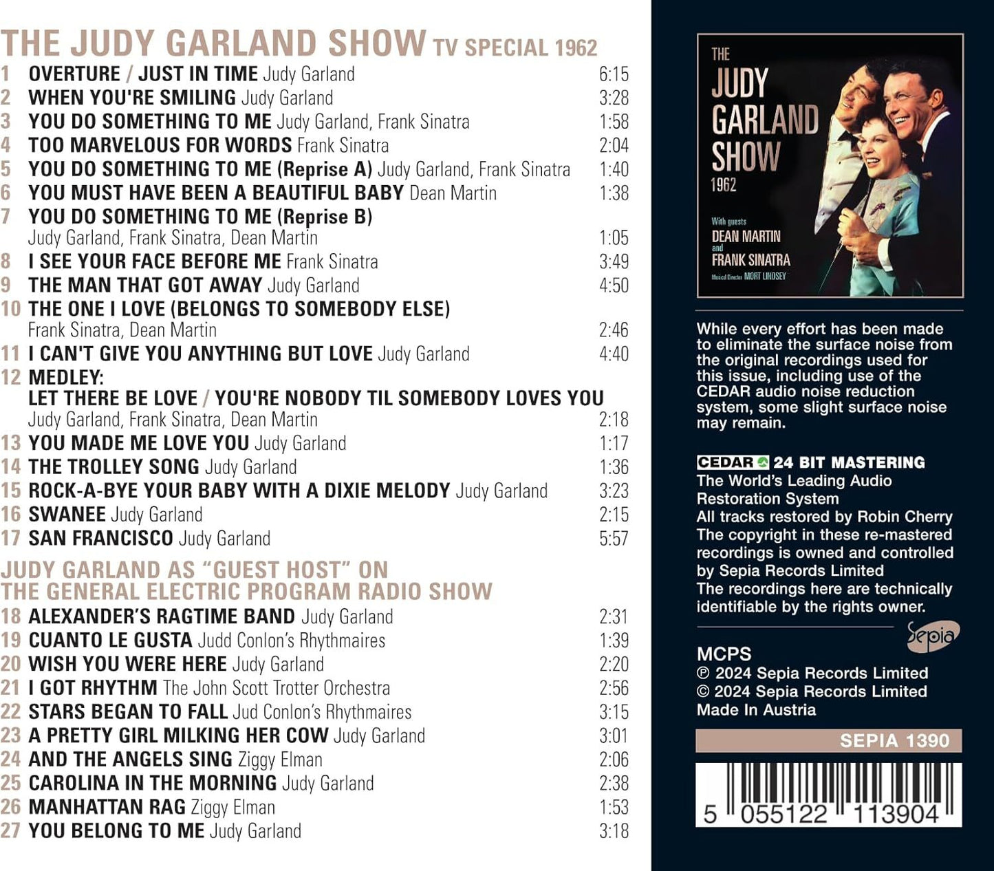The Judy Garland Show 1962