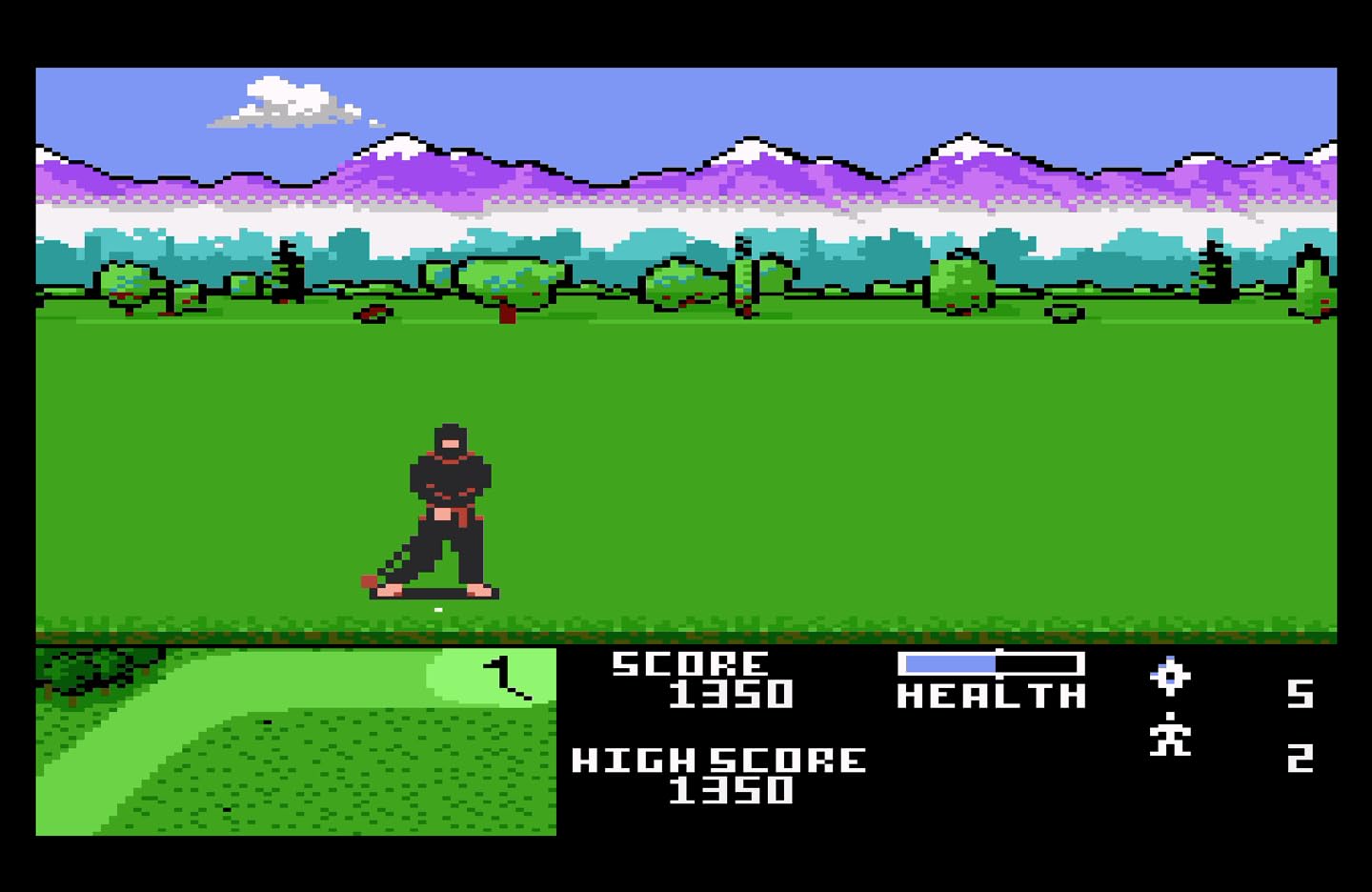 Ninja Golf (Atari 2600+, 7800 Cartridge