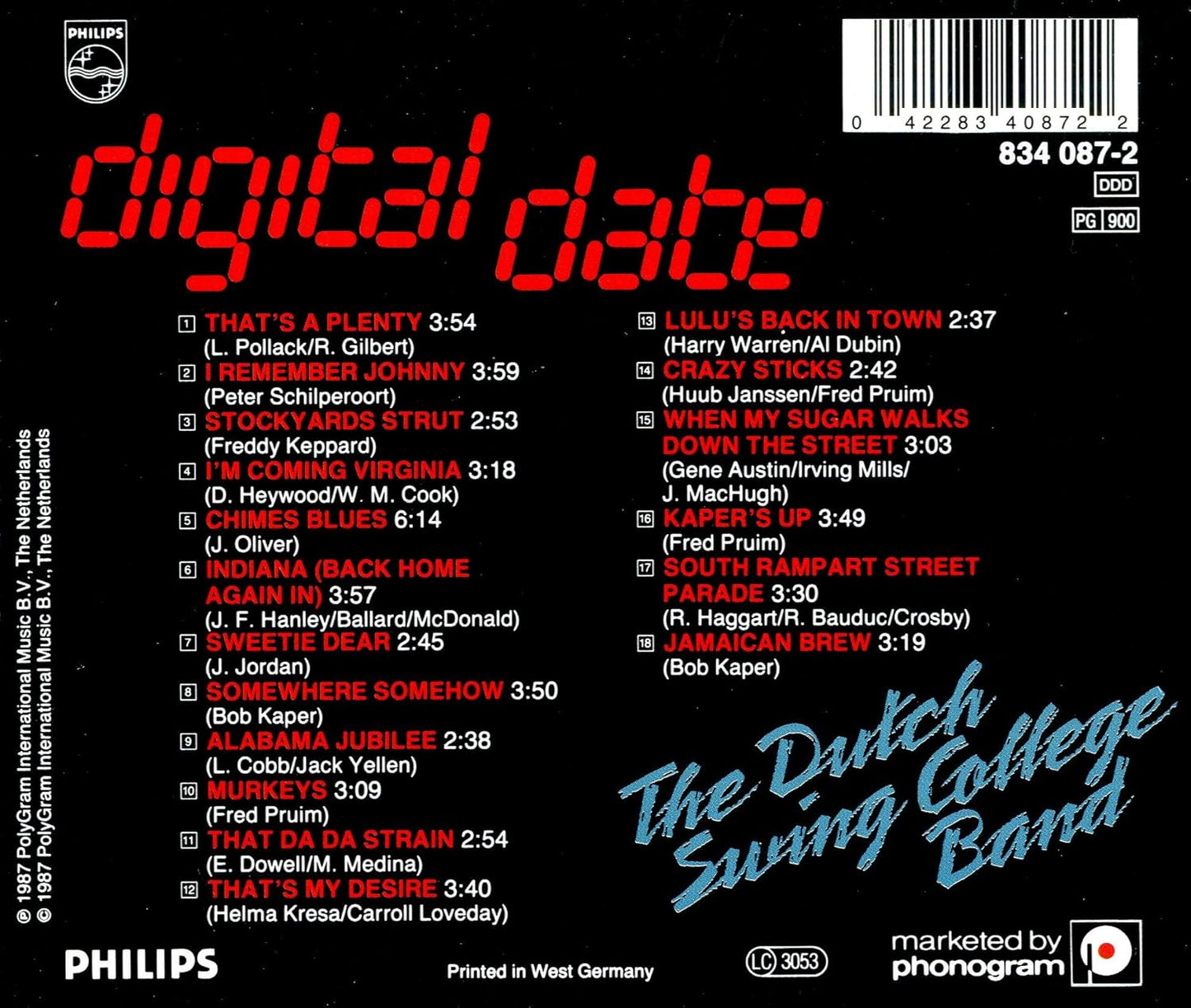 digital date - The Dutch Swing College Band