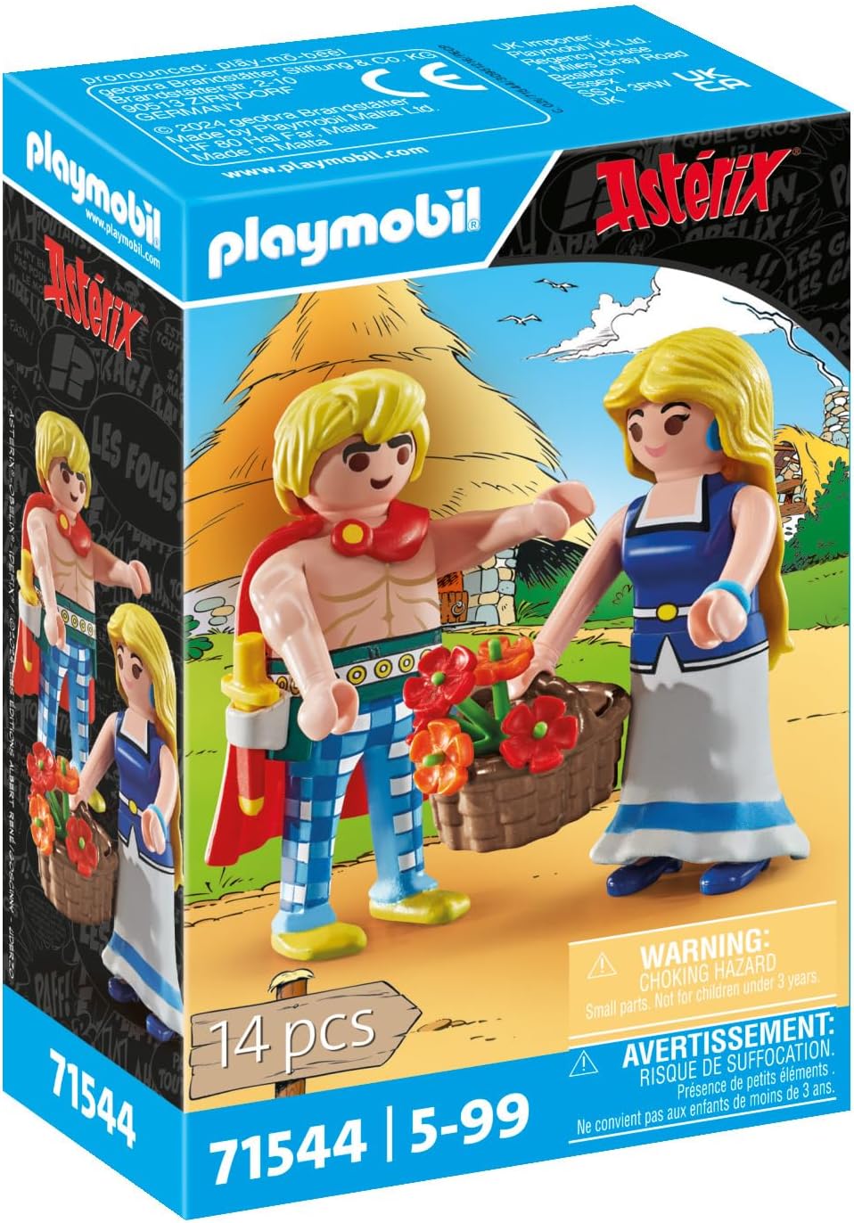 PLAYMOBIL- Astérix: Tragicómix y Falbalá Juguete, Multicolor (71544)