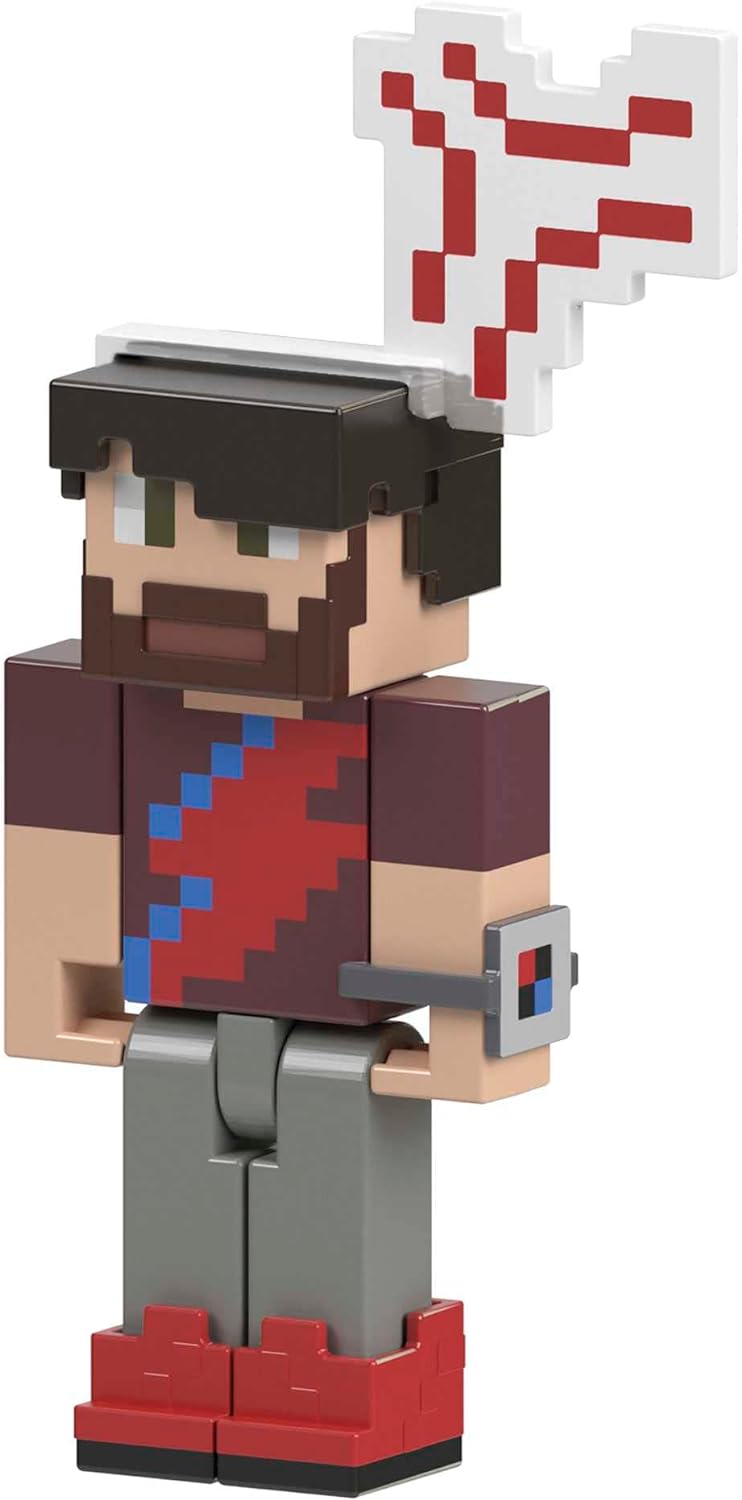 Mattel Minecraft Creator Series Rugarou y Vena de la ira Pack 2 figuras de acción con accesorios, juguete +6 años (HNW10