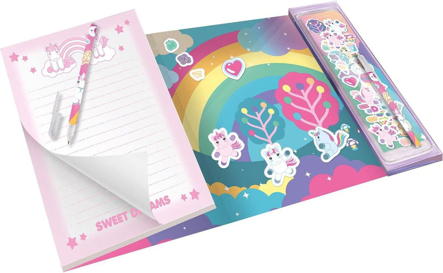 Kid Licensing Unicorn Notebook with Pen and Magnets