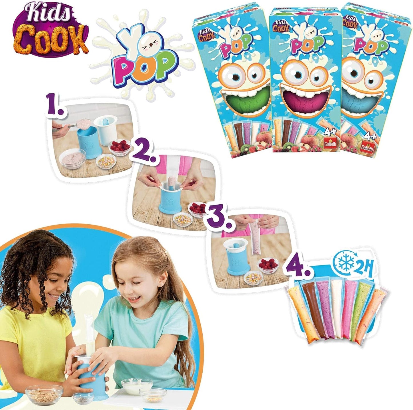 Goliath Kids Cook Yo Pop Creatieve set voor kinderen vanaf 5 jaar, keukenspel