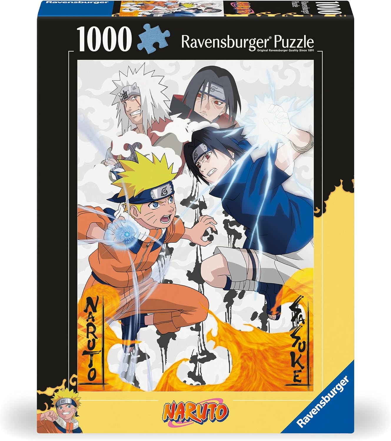 Ravensburger Puzzle 12000627 - Naruto vs. Sasuke - 1000 Teile Puzzle für Erwachsene und Kinder ab 14 Jahren, Anime-Puzzle