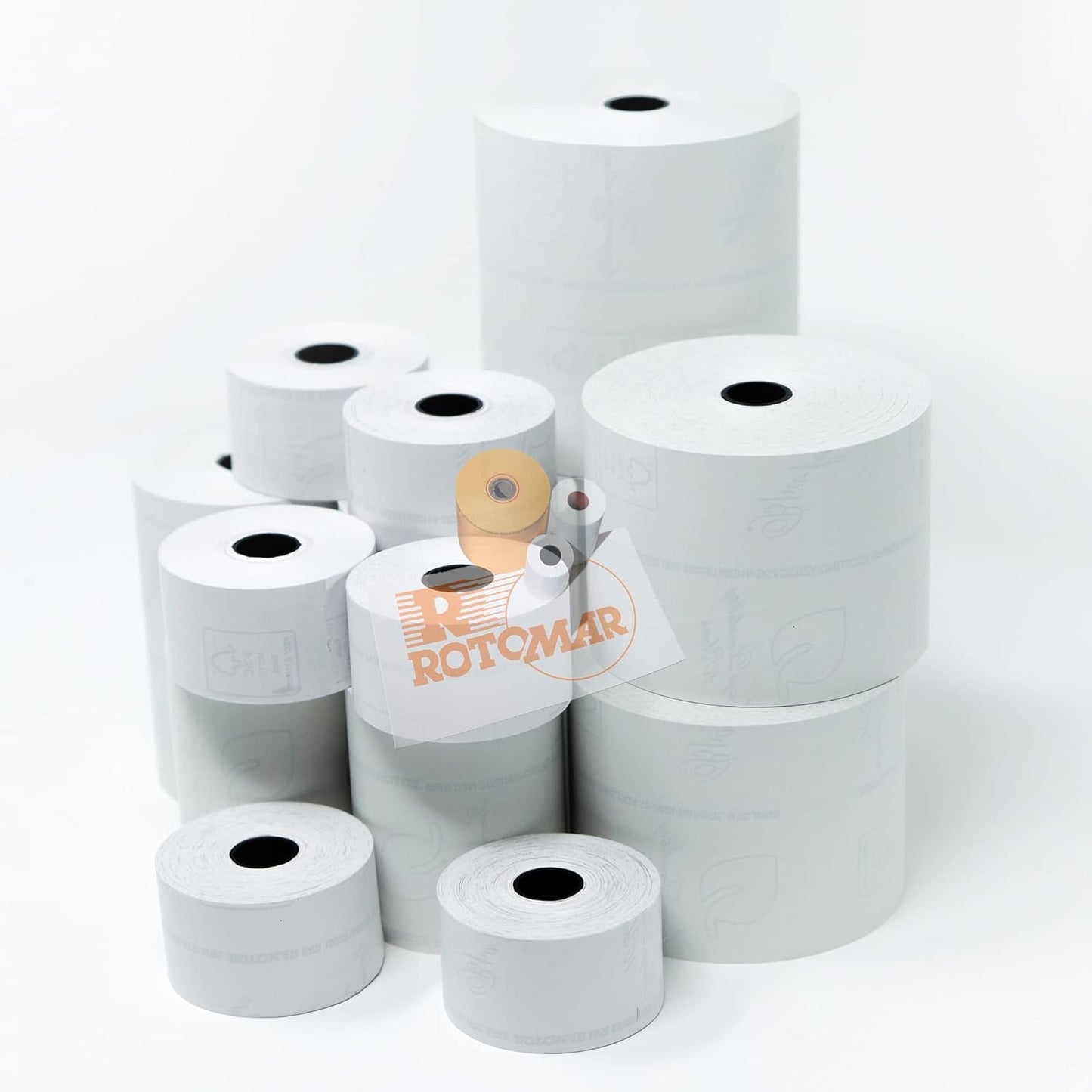 Blister mit 10 Rollen RC Thermopapier BPA-frei FSC 55 g 57,5 mm x 50 m Ø64 mm ROTOMAR