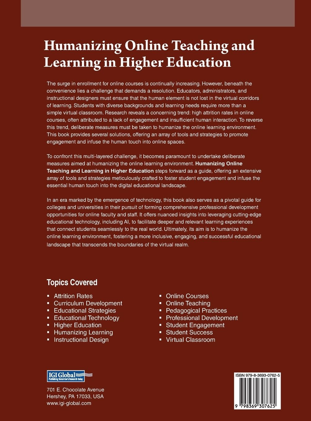 Humanizing Online Teaching and Learning in Higher Education