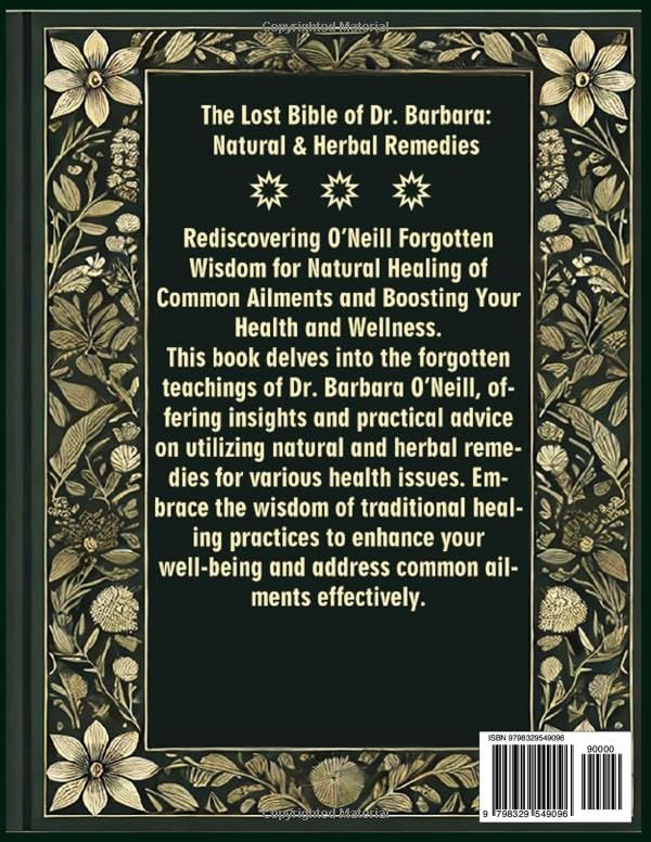 The Lost Bible of Dr. Barbara Herbal & Natural Remedies