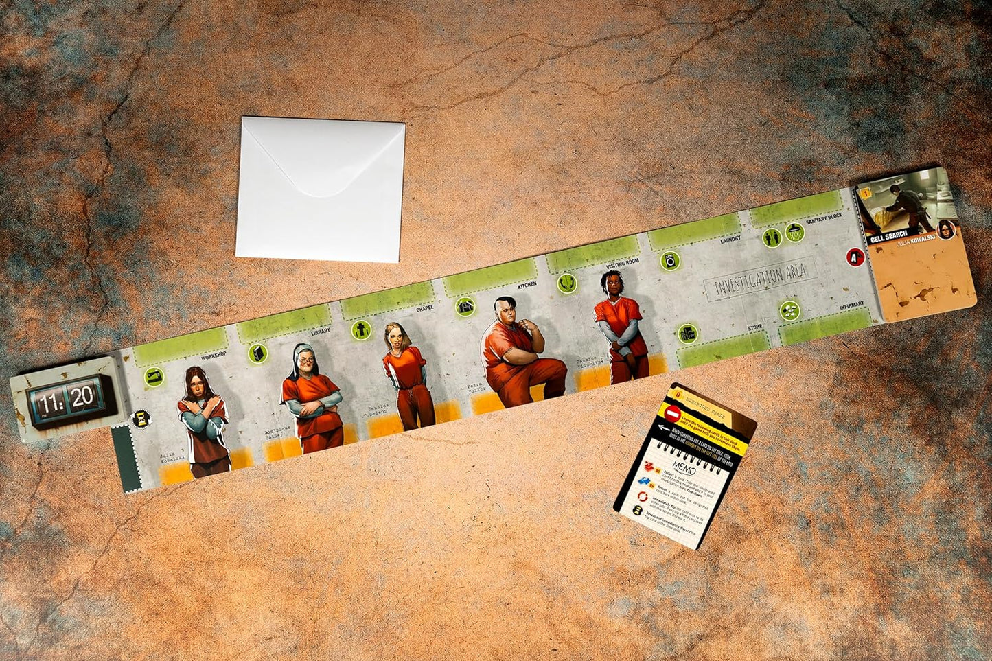 IELLO: Guilty: Houston 2015 - Cooperative Board Game, Deduction, Murder Investigation at County Prison, Ages 18+, 1-99 Players, 180-240 Min