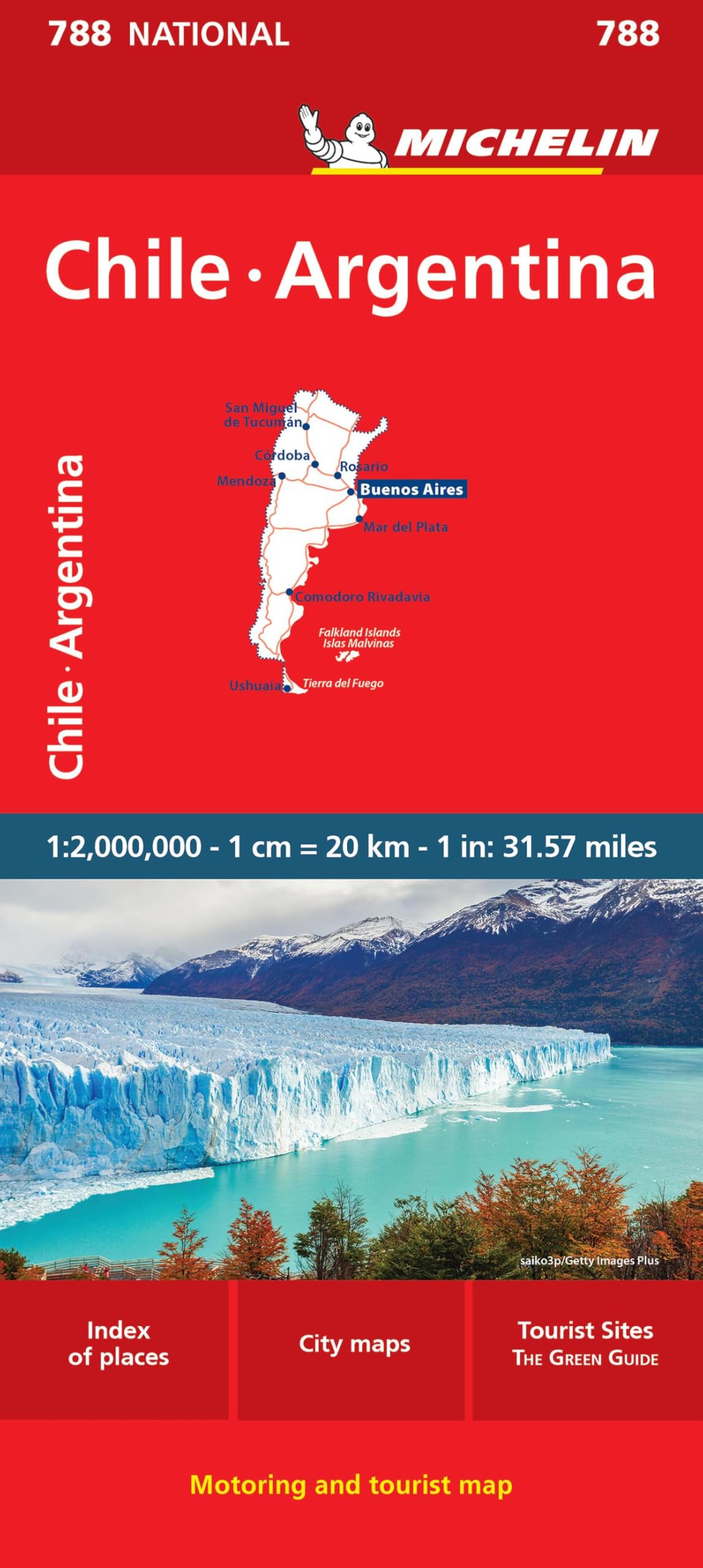 Chile Argentina - Michelin National Map 788: Map (Maps/Country Michelin