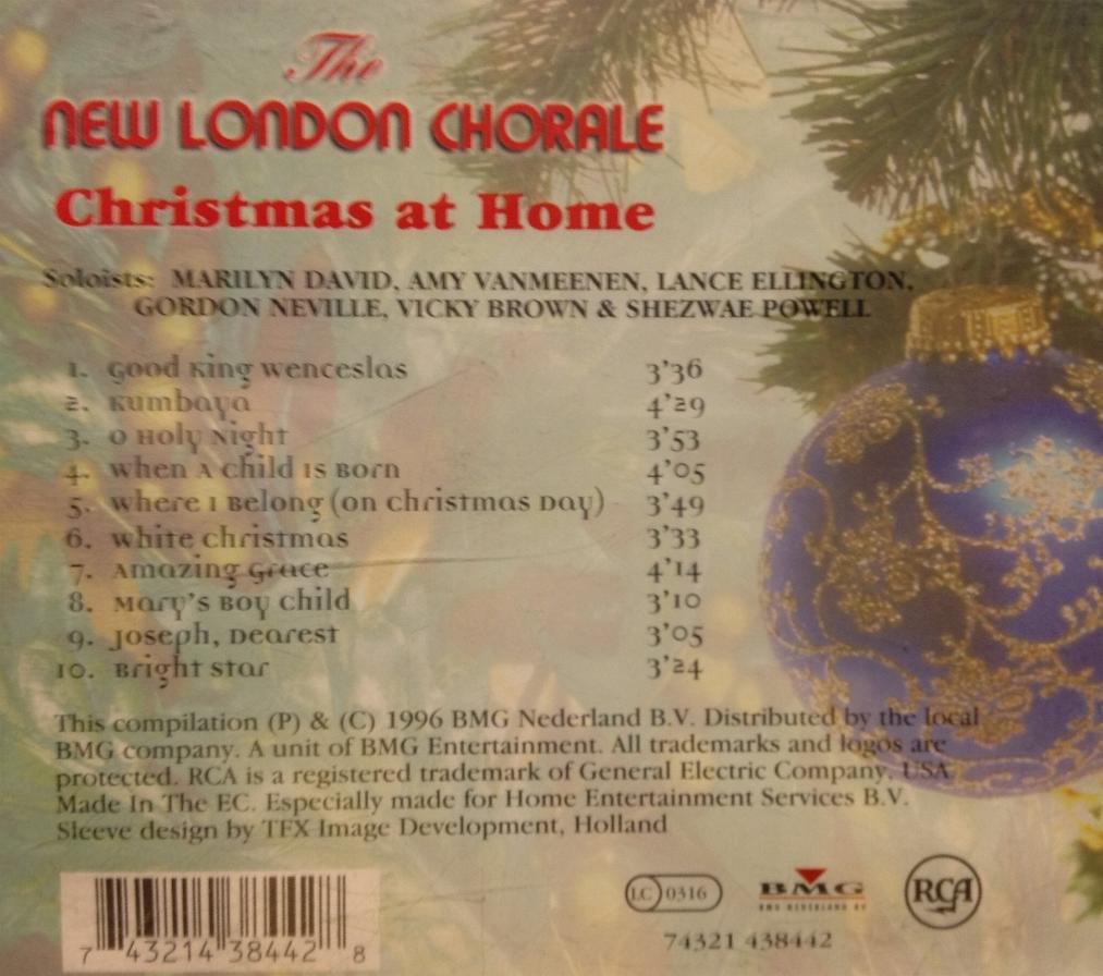 CHRISTMAS AT HOME NEW LONDON CHORALE-TOM PARKER CD