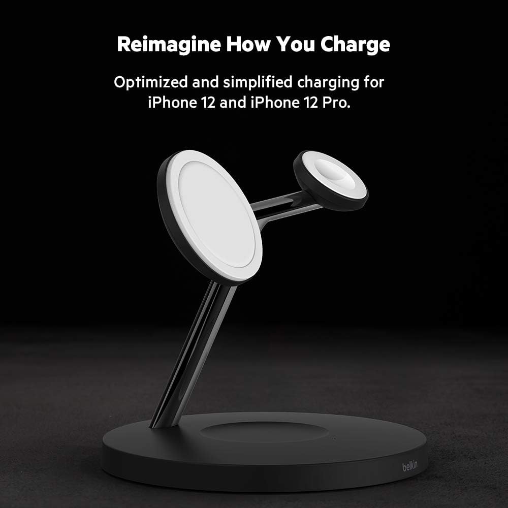 Boost Charge Pro Magsafe 3-In-1 Wireless Charger - Blk