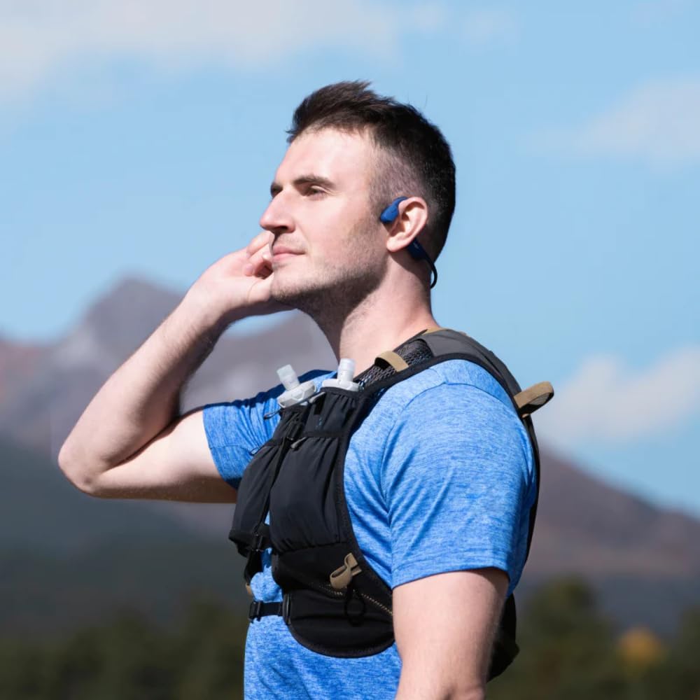 SHOKZ OpenRun Wireless Bone Conduction Headphones (Blue Eclipse