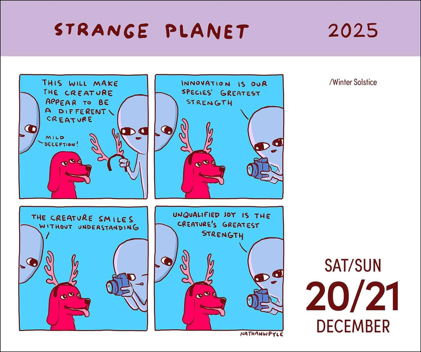 Strange Planet 2025 Day-to-Day Calendar