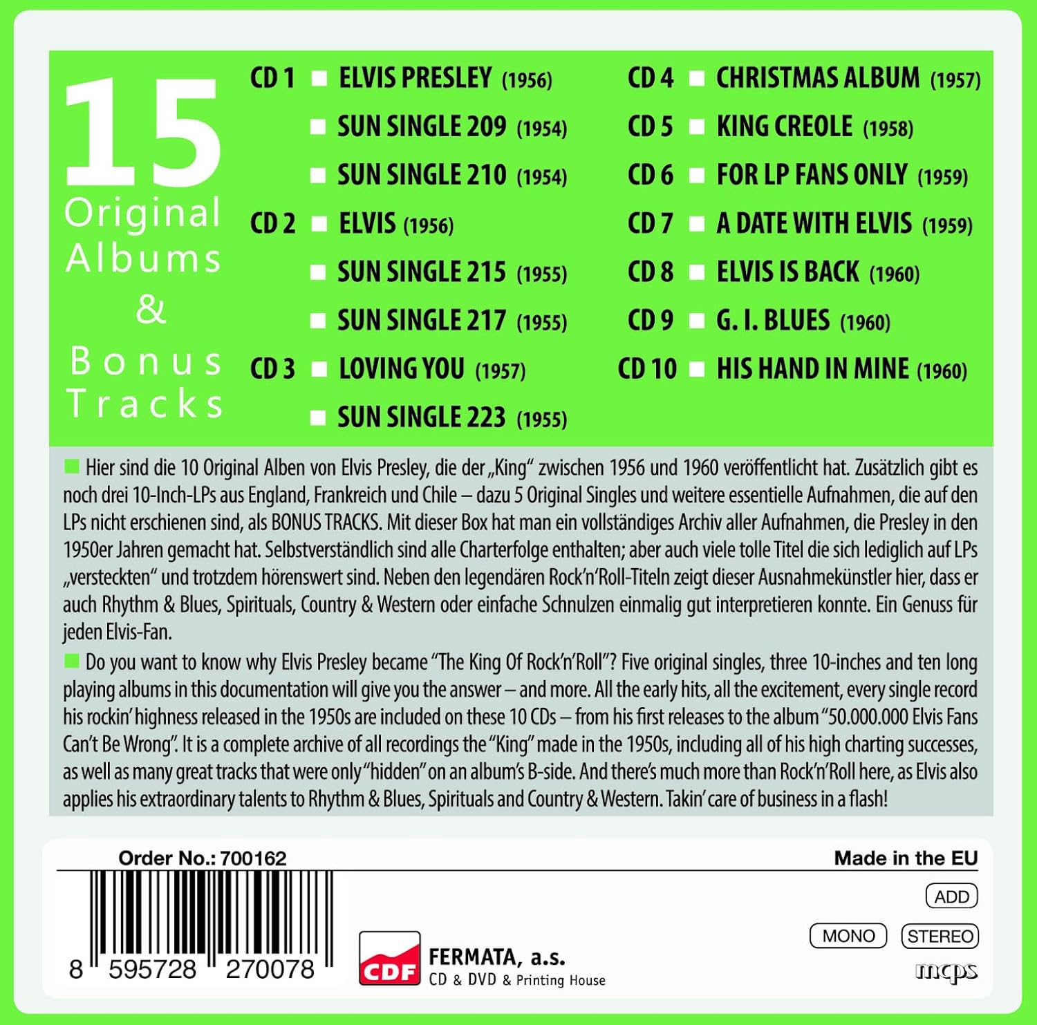 Elvis - 15 Original Albums