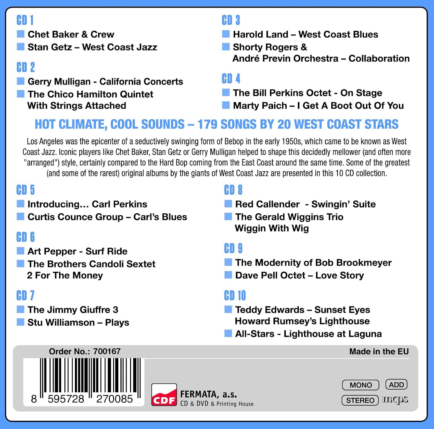 West Coast Jazz - Original Albums