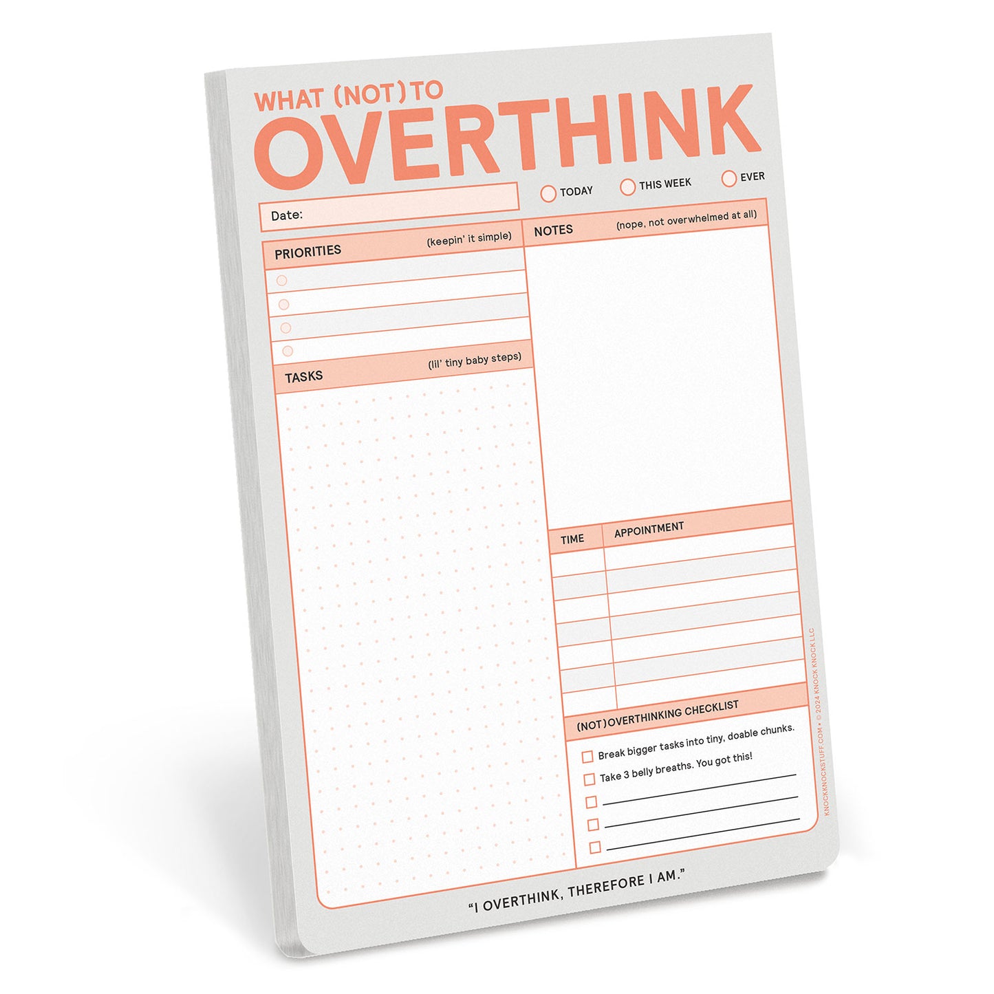 Knock Knock What (Not) to Overthink Pad (Pastel Version)
