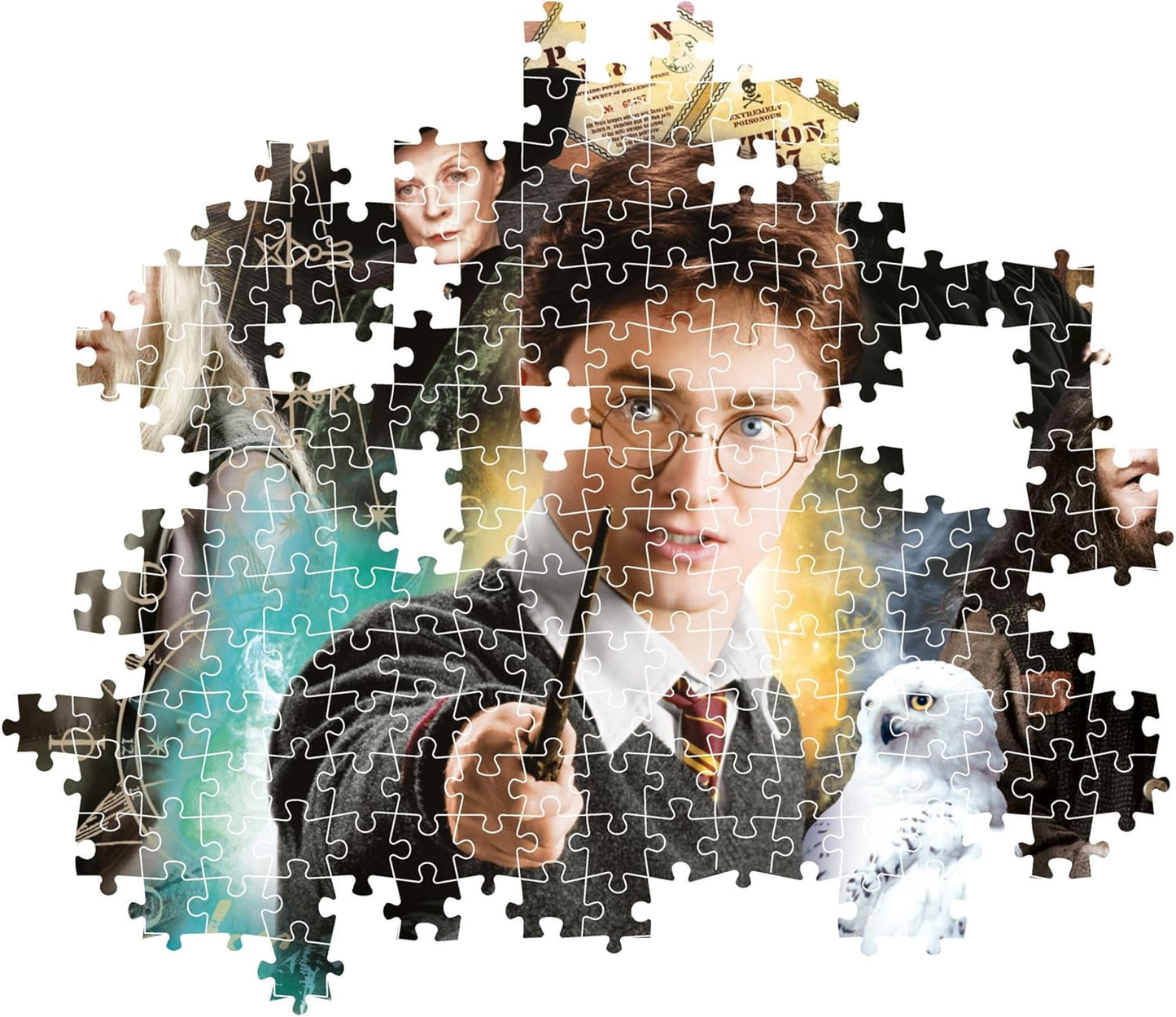 Clementoni 35534 Harry Potter Jigsaw 500 Pieces-Poster Included, Puzzle for Adults 14-99 Years, Gift for Men/Women, Hogwarts, Made in Italy, Multicolor